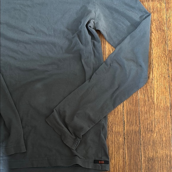 BOSS ORANGE Gray Long Sleeve Tee - Picture 3 of 4